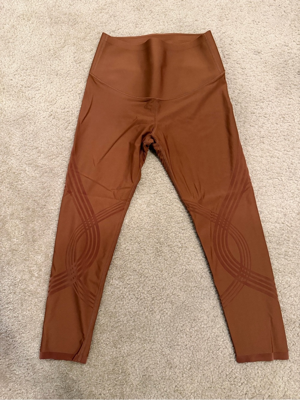 Fanke Rust Brown Leggings — High-Rise Stretch